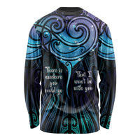 Aotearoa Maori Te Whai Rahi Long Sleeve Shirt Tala - Nowhere You Could Go That I Won't Be With You LT7 - Polynesian Pride