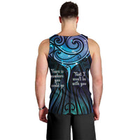 Aotearoa Maori Te Whai Rahi Men Tank Top Tala - Nowhere You Could Go That I Won't Be With You LT7 - Polynesian Pride
