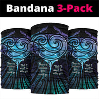 Aotearoa Maori Te Whai Rahi Neck Gaiter Tala - Nowhere You Could Go That I Won't Be With You LT7 package One Size: 25*50cm Teal Purple - Polynesian Pride