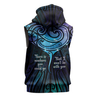 Aotearoa Maori Te Whai Rahi Sleeveless Hoodie Tala - Nowhere You Could Go That I Won't Be With You LT7 - Polynesian Pride