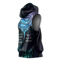 Aotearoa Maori Te Whai Rahi Sleeveless Hoodie Tala - Nowhere You Could Go That I Won't Be With You LT7 - Polynesian Pride