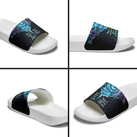 Aotearoa Maori Te Whai Rahi Slide Sandals Tala - Nowhere You Could Go That I Won't Be With You LT7 - Polynesian Pride