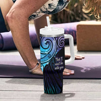 Aotearoa Maori Te Whai Rahi Tumbler With Handle Tala - Nowhere You Could Go That I Won't Be With You LT7 - Polynesian Pride