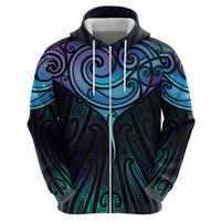 Aotearoa Maori Te Whai Rahi Zip Hoodie Tala - Nowhere You Could Go That I Won't Be With You LT7 - Polynesian Pride