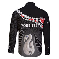 Personalised New Zealand Maori Family Matching Off Shoulder Long Sleeve Dress and Hawaiian Shirt Manaia Mix Koru LT7 - Polynesian Pride
