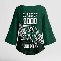 Hawaii Rainbow Warriors Alumni Custom Kimono Sleeve Blouse Kanaka Arrows Tropical Vibes