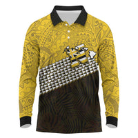 Hawaii Nanakuli High Alumni Custom Long Sleeve Polo Shirt Kanaka Arrows Tropical Vibes