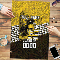 Hawaii Nanakuli High Alumni Custom Puzzle Kanaka Arrows Tropical Vibes LT7 Yellow Black - Polynesian Pride