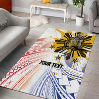 Philippines Independence Day Area Rug Eagle Mix Filipino Flag Tribal Style LT7 - Polynesian Pride
