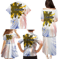 Philippines Independence Day Family Matching Puletasi and Hawaiian Shirt Eagle Mix Filipino Flag Tribal Style LT7 - Polynesian Pride