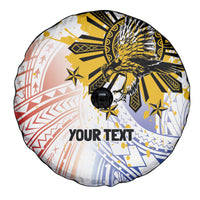 Philippines Independence Day Spare Tire Cover Eagle Mix Filipino Flag Tribal Style
