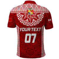 Personalised Tonga Rugby Polo Shirt Mate Ma'a Tonga Champions LT7 - Polynesian Pride
