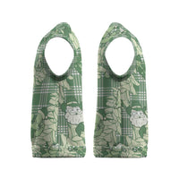 Green Palaka Hawaii Cowboy Christmas Knitted V-Neck Vest Paniolo Mix Maile Lei LT7 - Polynesian Pride