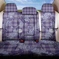 Purple Palaka Hawaii Cowboy Christmas Back Car Seat Cover Paniolo Mix Maile Lei LT7 One Size Purple - Polynesian Pride