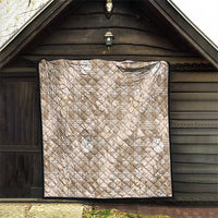 Khaki Palaka Hawaii Cowboy Christmas Quilt Paniolo Mix Maile Lei - Polynesian Pride