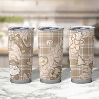 Khaki Palaka Hawaii Cowboy Christmas Tumbler Cup Paniolo Mix Maile Lei LT7 - Polynesian Pride