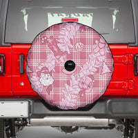 Pink Palaka Hawaii Cowboy Christmas Spare Tire Cover Paniolo Mix Maile Lei LT7 - Polynesian Pride