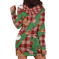 Red Palaka Hawaii Cowboy Christmas Hoodie Dress Paniolo Mix Maile Lei LT7 - Polynesian Pride