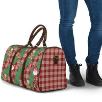 Red Palaka Hawaii Cowboy Christmas Travel Bag Paniolo Mix Maile Lei - Polynesian Pride