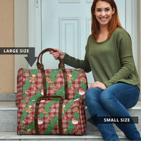 Red Palaka Hawaii Cowboy Christmas Travel Bag Paniolo Mix Maile Lei - Polynesian Pride