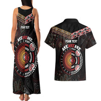 Aotearoa and Australia Indigenous Couples Matching Tank Maxi Dress and Hawaiian Shirt Stand Together For Te Tiriti LT7 - Polynesian Pride