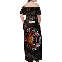 Aotearoa and Australia Indigenous Family Matching Off Shoulder Maxi Dress and Hawaiian Shirt Stand Together For Te Tiriti LT7 - Polynesian Pride