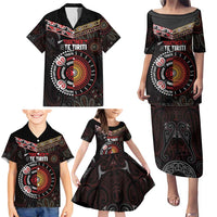 Aotearoa and Australia Indigenous Family Matching Puletasi and Hawaiian Shirt Stand Together For Te Tiriti LT7 - Polynesian Pride