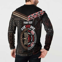 Aotearoa and Samoa Together For Te Tiriti Button Sweatshirt Kowhaiwhai Mix Siapo