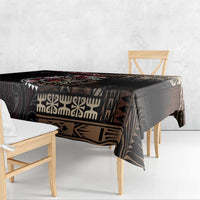 Aotearoa and Samoa Together For Te Tiriti Tablecloth Kowhaiwhai Mix Siapo