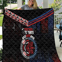 Aotearoa and Samoa Together For Te Tiriti Quilt Kowhaiwhai Mix Siapo - Flag Color