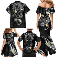 Polynesia Tribal Family Matching Mermaid Dress and Hawaiian Shirt Tentacles Plumeria LT7 - Polynesian Pride