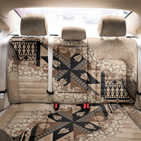 Bula Fiji Plumeria Tagimoucia Salusalu Beige Back Car Seat Cover Kaiviti Masi LT7 - Polynesian Pride