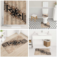 Bula Fiji Plumeria Tagimoucia Salusalu Beige Bathroom Set Kaiviti Masi LT7 - Polynesian Pride