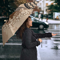 Bula Fiji Plumeria Tagimoucia Salusalu Beige Umbrella Kaiviti Masi LT7 - Polynesian Pride