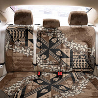 Bula Fiji Plumeria Tagimoucia Salusalu Mocha Back Car Seat Cover Kaiviti Masi LT7 - Polynesian Pride