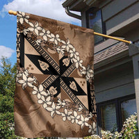 Bula Fiji Plumeria Tagimoucia Salusalu Mocha Garden Flag Kaiviti Masi LT7 - Polynesian Pride