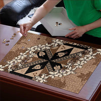 Bula Fiji Plumeria Tagimoucia Salusalu Mocha Puzzle Kaiviti Masi LT7 - Polynesian Pride