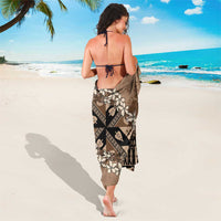 Bula Fiji Plumeria Tagimoucia Salusalu Mocha Sarong Kaiviti Masi LT7 - Polynesian Pride
