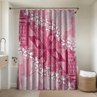 Bula Fiji Plumeria Tagimoucia Salusalu Pink Bathroom Set Kaiviti Masi LT7 Shower Curtain Only Pink - Polynesian Pride