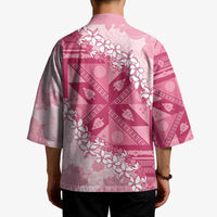 Bula Fiji Plumeria Tagimoucia Salusalu Pink Kimono Kaiviti Masi LT7 - Polynesian Pride