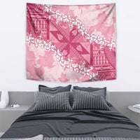 Bula Fiji Plumeria Tagimoucia Salusalu Pink Tapestry Kaiviti Masi LT7 - Polynesian Pride