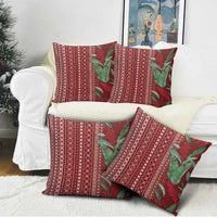 Women's Day Samoa Malu Tattoo Inspired Mix Teuila Pillow Cover Scarlet