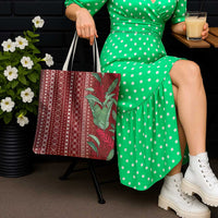 Women's Day Samoa Malu Tattoo Inspired Mix Teuila Tote Bag Scarlet