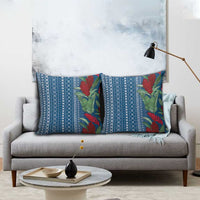 Women's Day Samoa Malu Tattoo Inspired Mix Teuila Pillow Cover Royal Blue