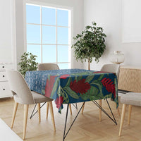 Women's Day Samoa Malu Tattoo Inspired Mix Teuila Tablecloth Royal Blue LT7 - Polynesian Pride
