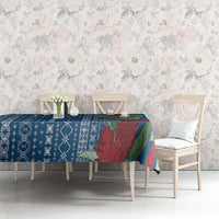 Women's Day Samoa Malu Tattoo Inspired Mix Teuila Tablecloth Royal Blue LT7 - Polynesian Pride