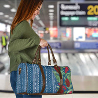 Women's Day Samoa Malu Tattoo Inspired Mix Teuila Travel Bag Royal Blue