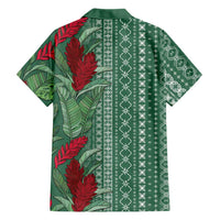 Women's Day Samoa Malu Tattoo Inspired Mix Teuila Family Matching Summer Maxi Dress and Hawaiian Shirt Sage Green LT7 - Polynesian Pride