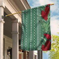 Women's Day Samoa Malu Tattoo Inspired Mix Teuila Garden Flag Sage Green