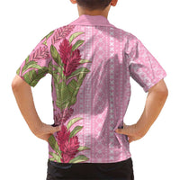 Women's Day Samoa Malu Tattoo Inspired Mix Teuila Family Matching Off Shoulder Maxi Dress and Hawaiian Shirt Rose Pink LT7 - Polynesian Pride